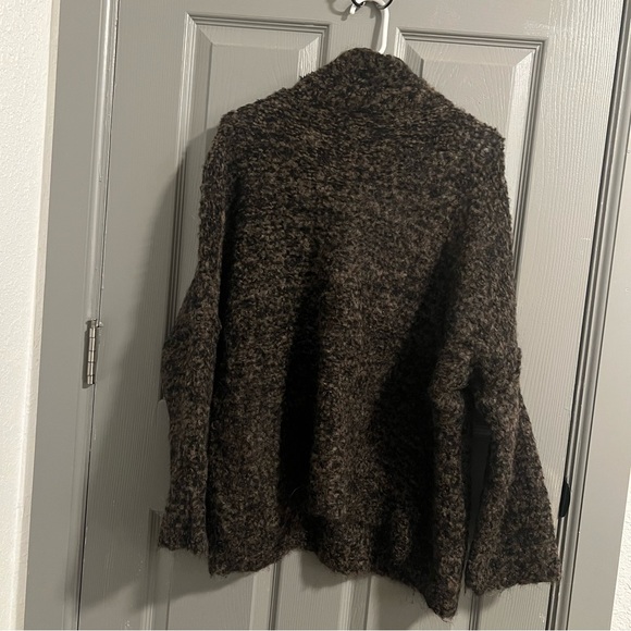 Free People She’s All That Brown Alpaca  Turtleneck Sweater - Picture 5 of 6